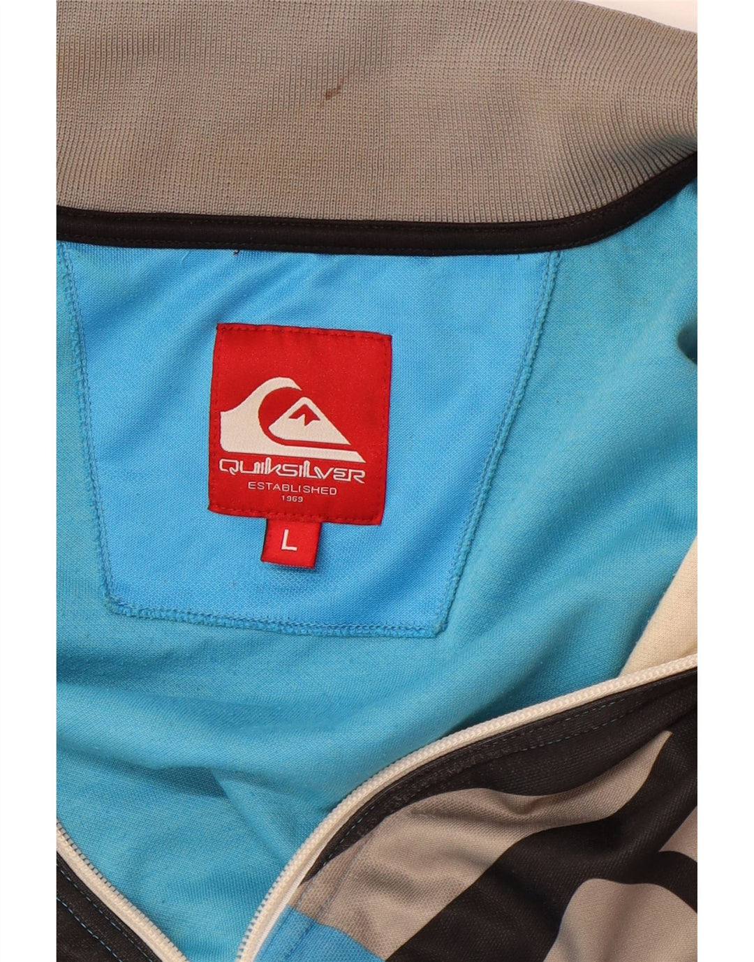 Giacca da tuta da donna QUIKSILVER UK 16 Large Blu Colourblock
