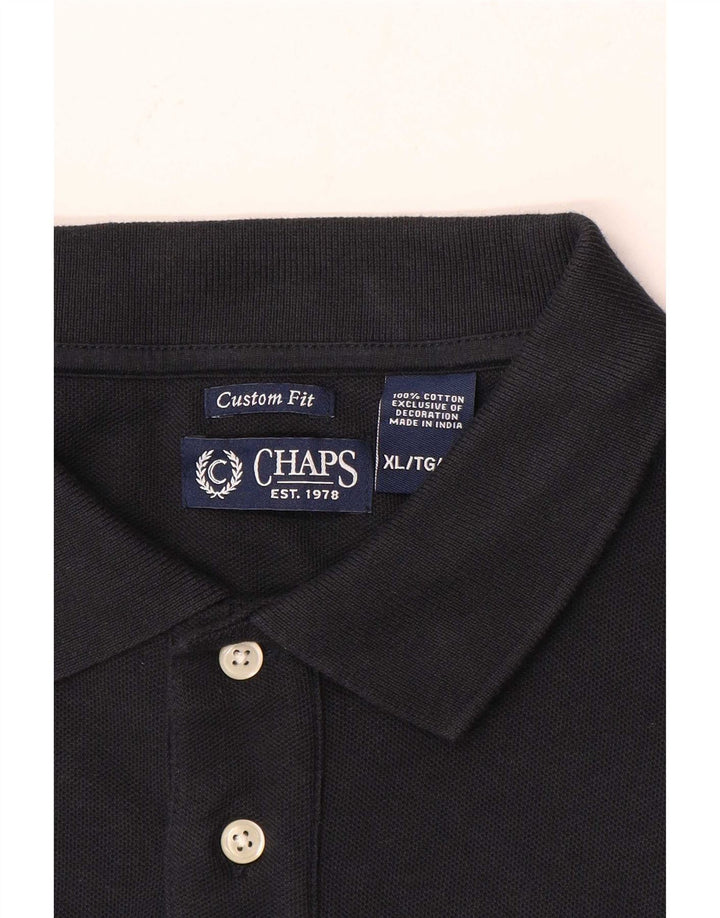 Polo da uomo su misura Chaps XL in cotone blu navy