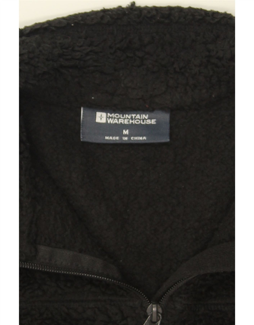 MOUNTAIN WAREHOUSE Womens Zip Neck Jumper Sweater UK 14 Medium Black Vintage Mountain Warehouse and Second-Hand Mountain Warehouse from Messina Hembry 