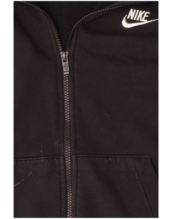 Felpa con cappuccio e zip Nike da uomo XS in cotone nero