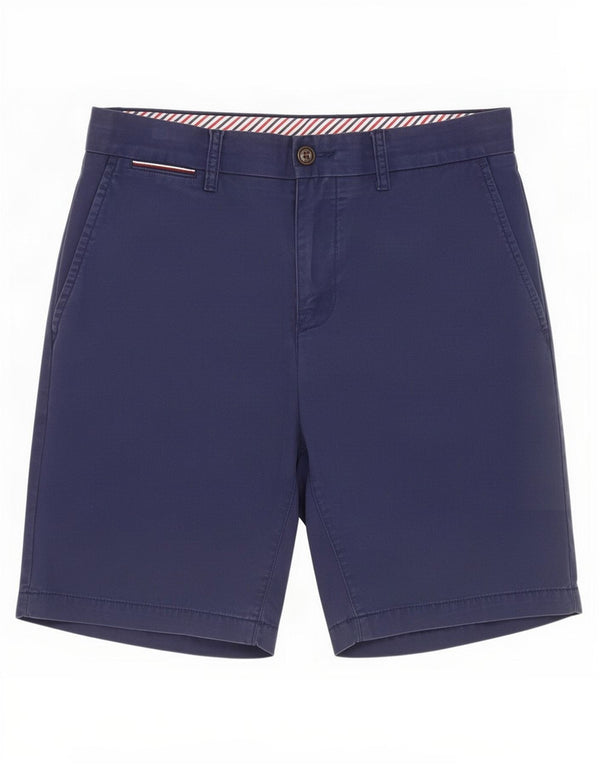 Pantaloncini chino da uomo Tommy Hilfiger medi W30 cotone blu navy
