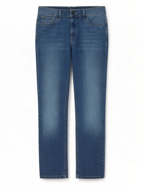 Jeans dritti da donna Marks & Spencer UK 14 Large W32 L27 Cotone blu