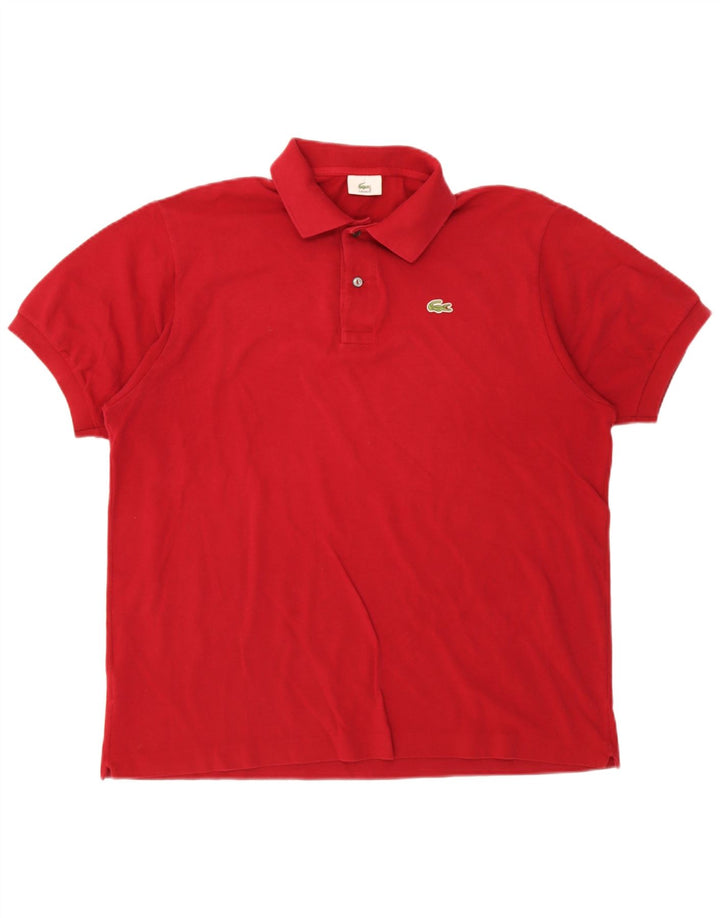 Polo da uomo Lacoste taglia 7 2XL cotone rosso