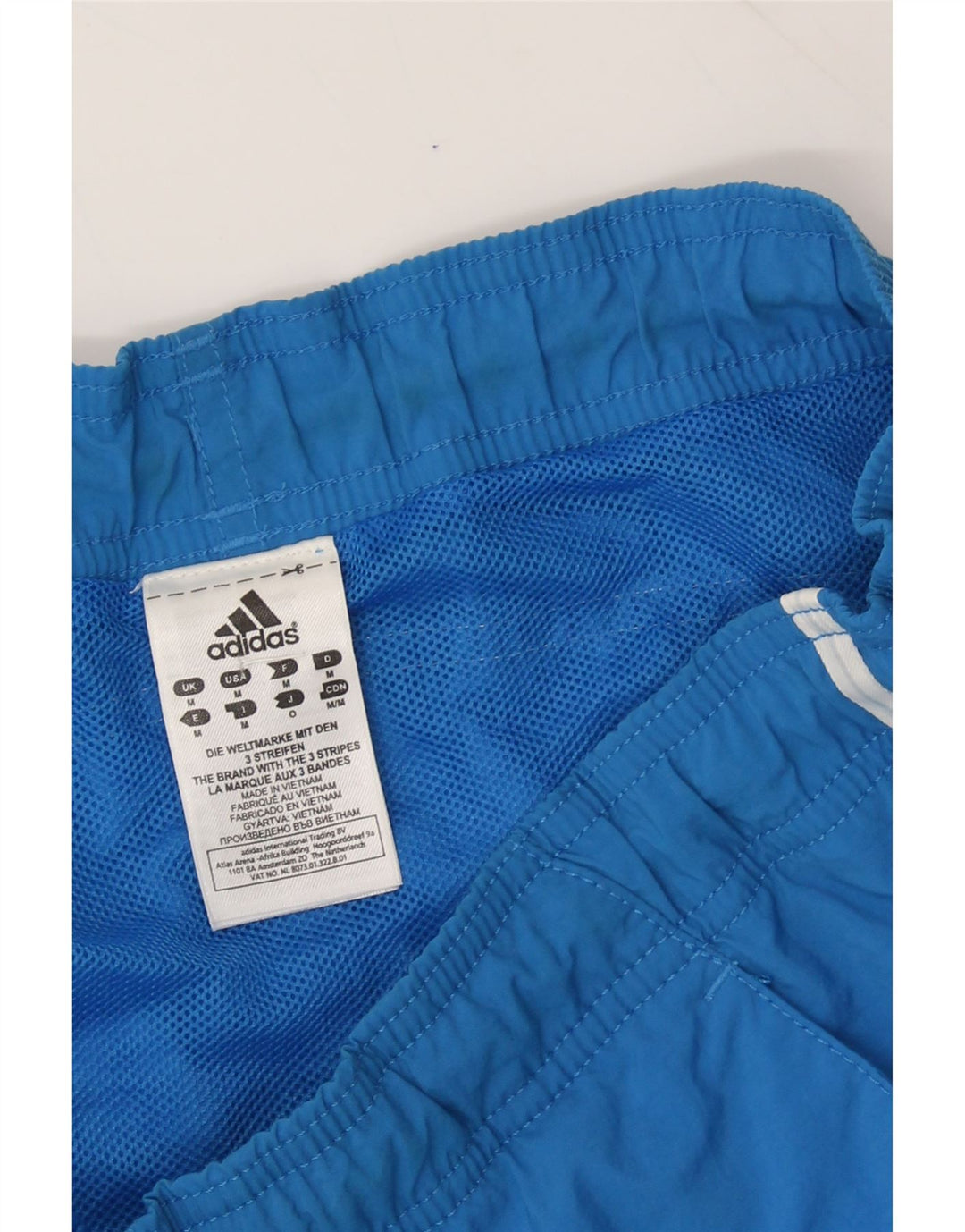 ADIDAS Mens Swimming Shorts Medium  Blue Polyester Vintage Adidas and Second-Hand Adidas from Messina Hembry 