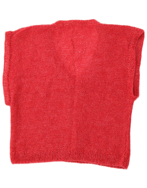 Canotta corta da donna VINTAGE UK 14 rosa medio