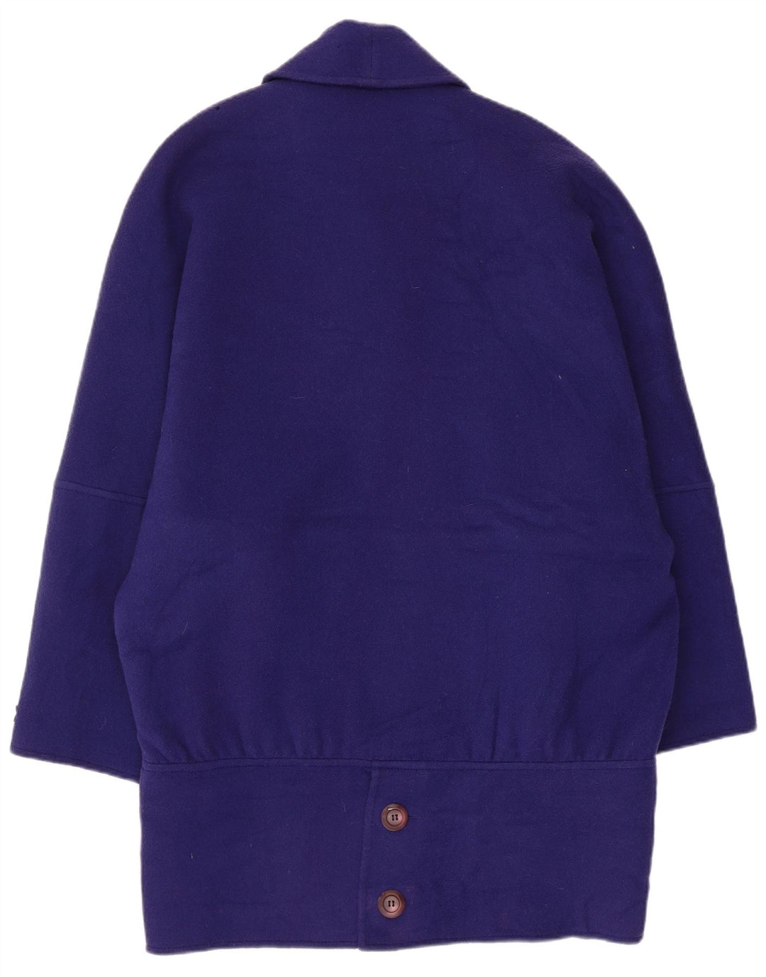 Cappotto doppiopetto oversize da donna vintage IT 42 Lana viola medio
