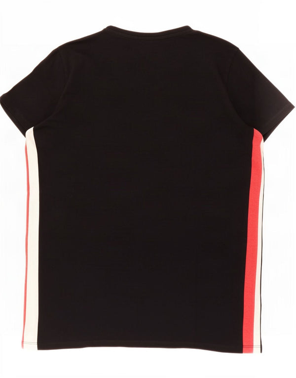 T-shirt grafica da ragazzo Guess 15-16 anni in cotone nero