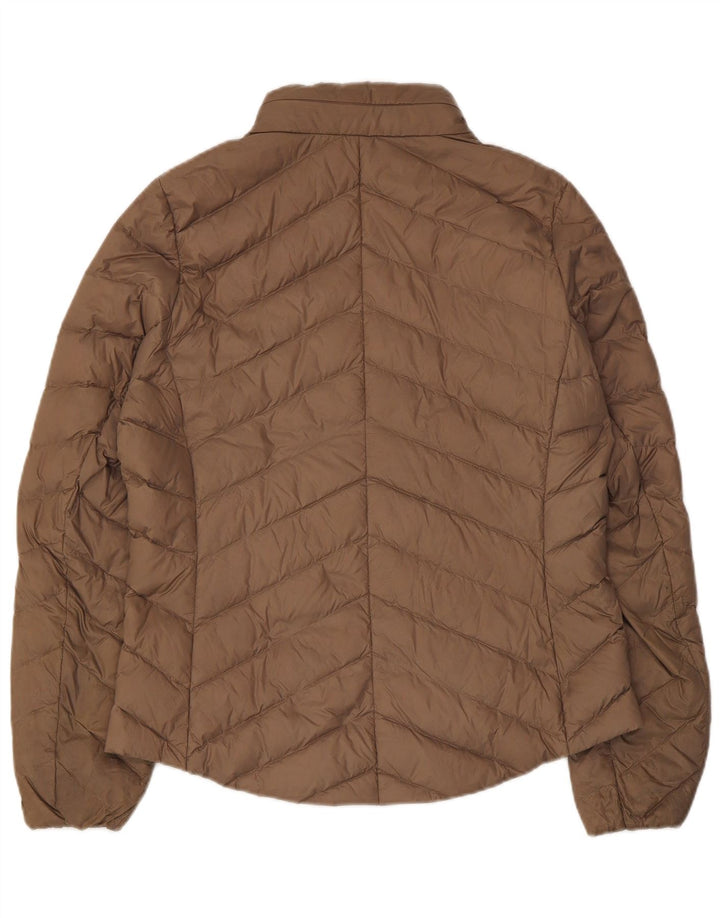 Giacca imbottita da donna Marks & Spencer UK 12 Poliammide marrone medio