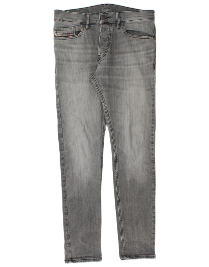 Jeans slim da uomo Diesel W30 L30 cotone grigio