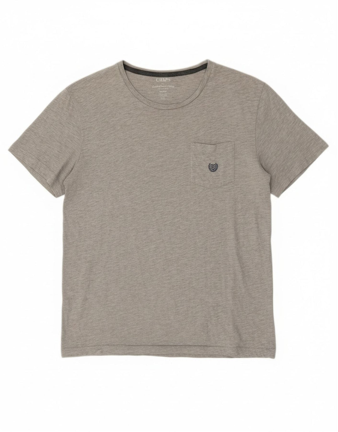 T-shirt da donna Chaps Top in cotone grigio medio