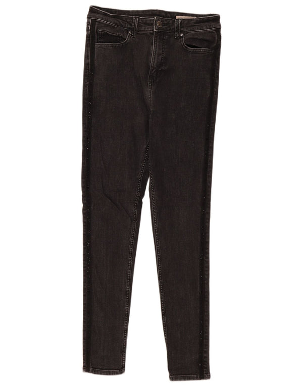 Marks & Spencer Donna The Ivy Skinny Jeans UK 12 Medio W30 L30 Nero