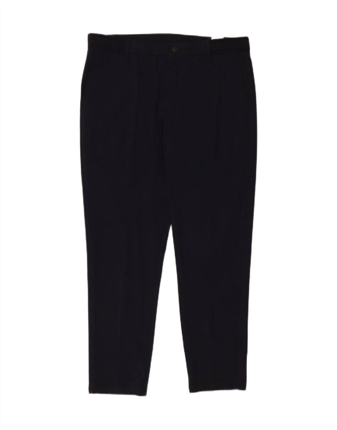 Pantaloni chino slim da uomo Zara XL W34 L29 poliestere blu navy