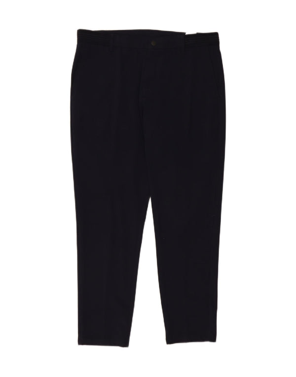 Pantaloni chino slim da uomo Zara XL W34 L29 poliestere blu navy