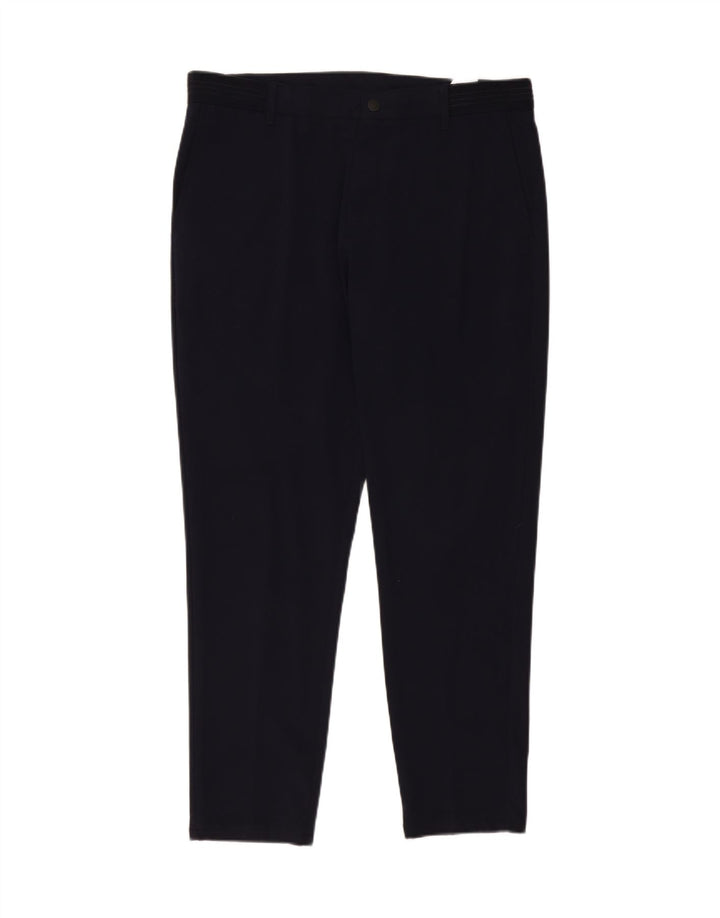 Pantaloni chino slim da uomo Zara XL W34 L29 poliestere blu navy