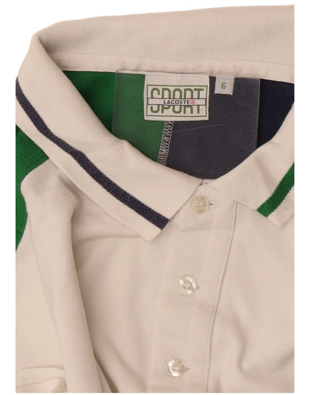 Polo da uomo Lacoste taglia 6 XL a righe bianche