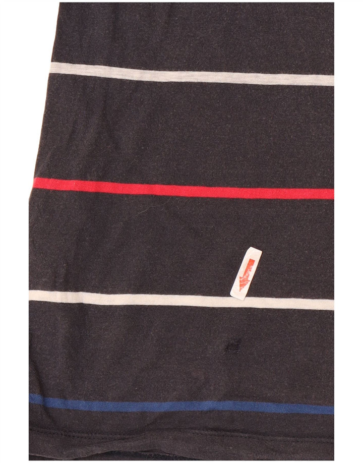 GANT T-shirt da uomo Top grande in cotone a righe grigie