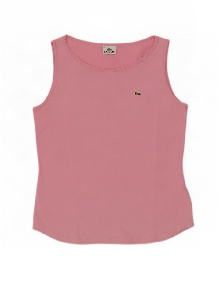 Canotta da donna Lacoste taglia 44 grande in cotone rosa