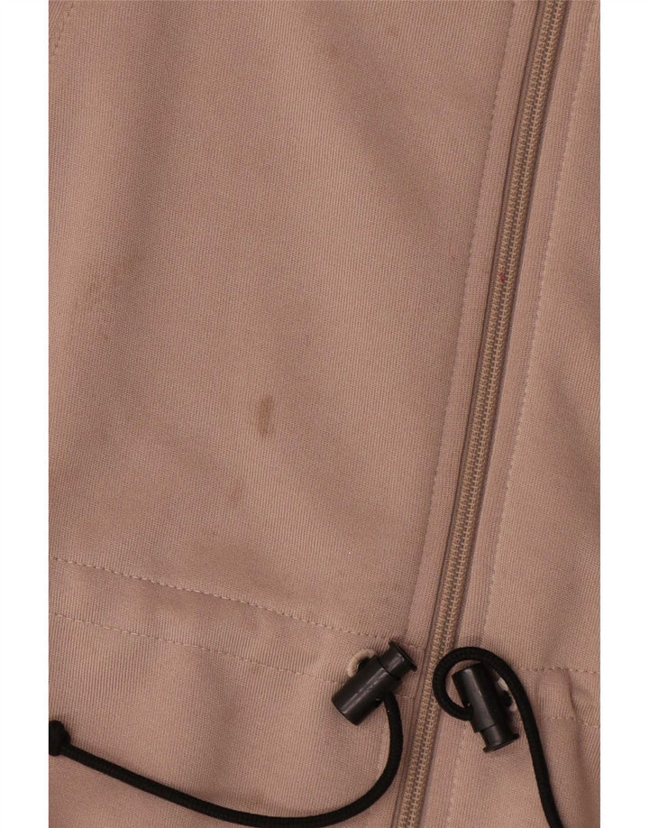 Giacca da ginnastica oversize da donna Adidas UK 8 Small Beige Poliestere
