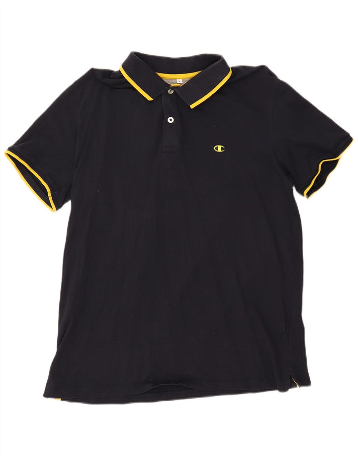 Polo da uomo Champion grande blu navy