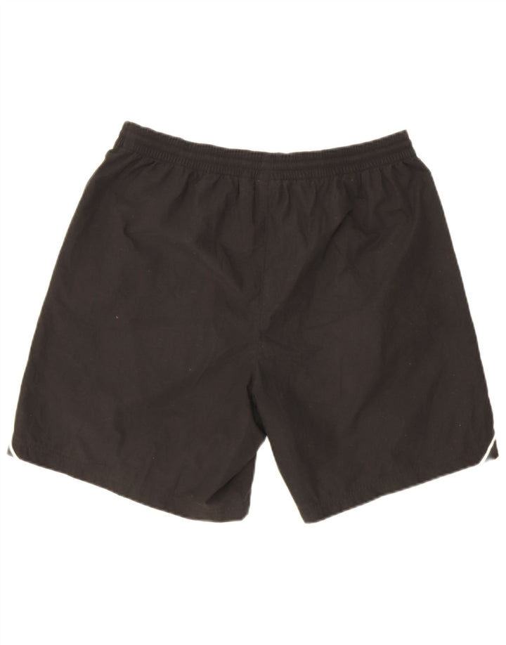 Pantaloncini sportivi da uomo Adidas grandi neri in poliestere