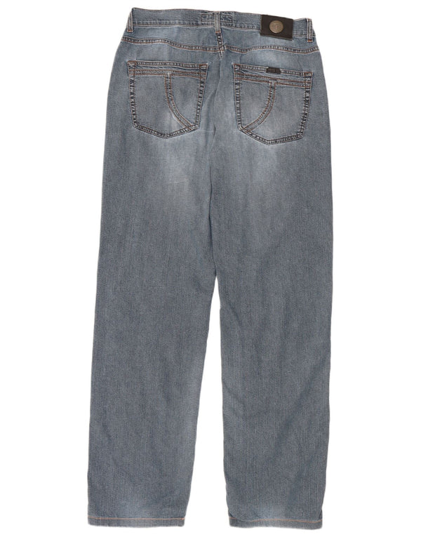 Jeans Straight Uomo Trussardi W34 L32 Blu Cotone