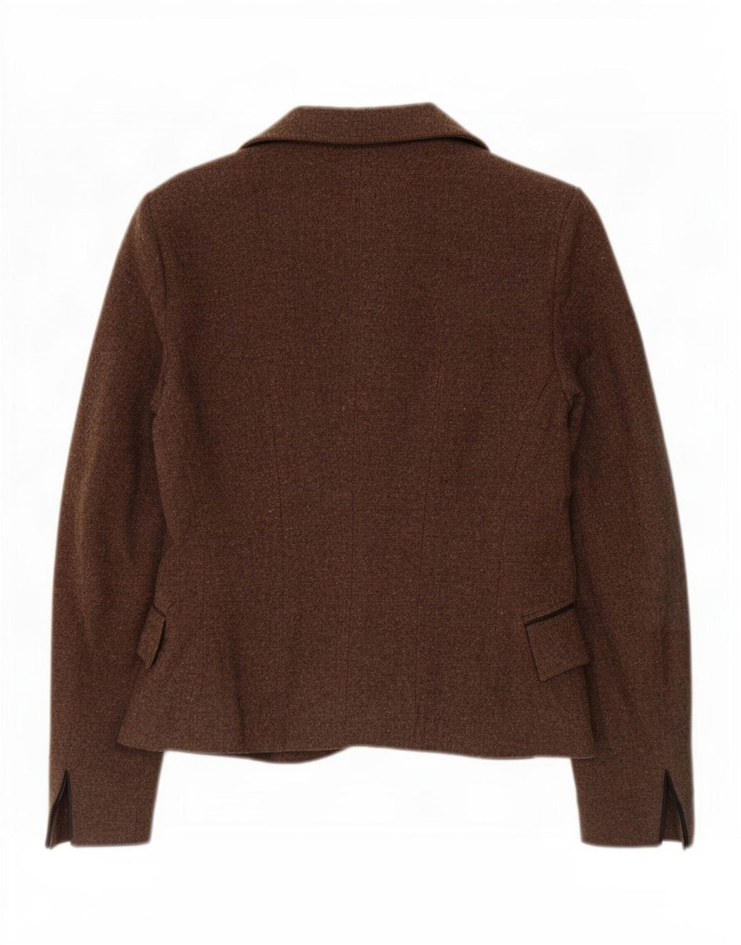 Giacca blazer a 1 bottone da donna Zara EU 40 Acrilico screziato marrone medio