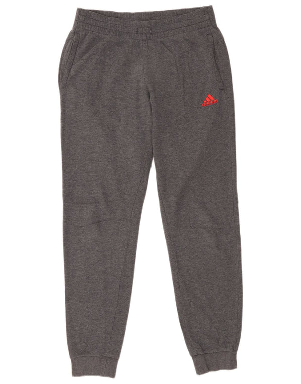 Pantaloni da tuta con grafica Adidas da donna Joggers UK 8/10 Small Cotone grigio