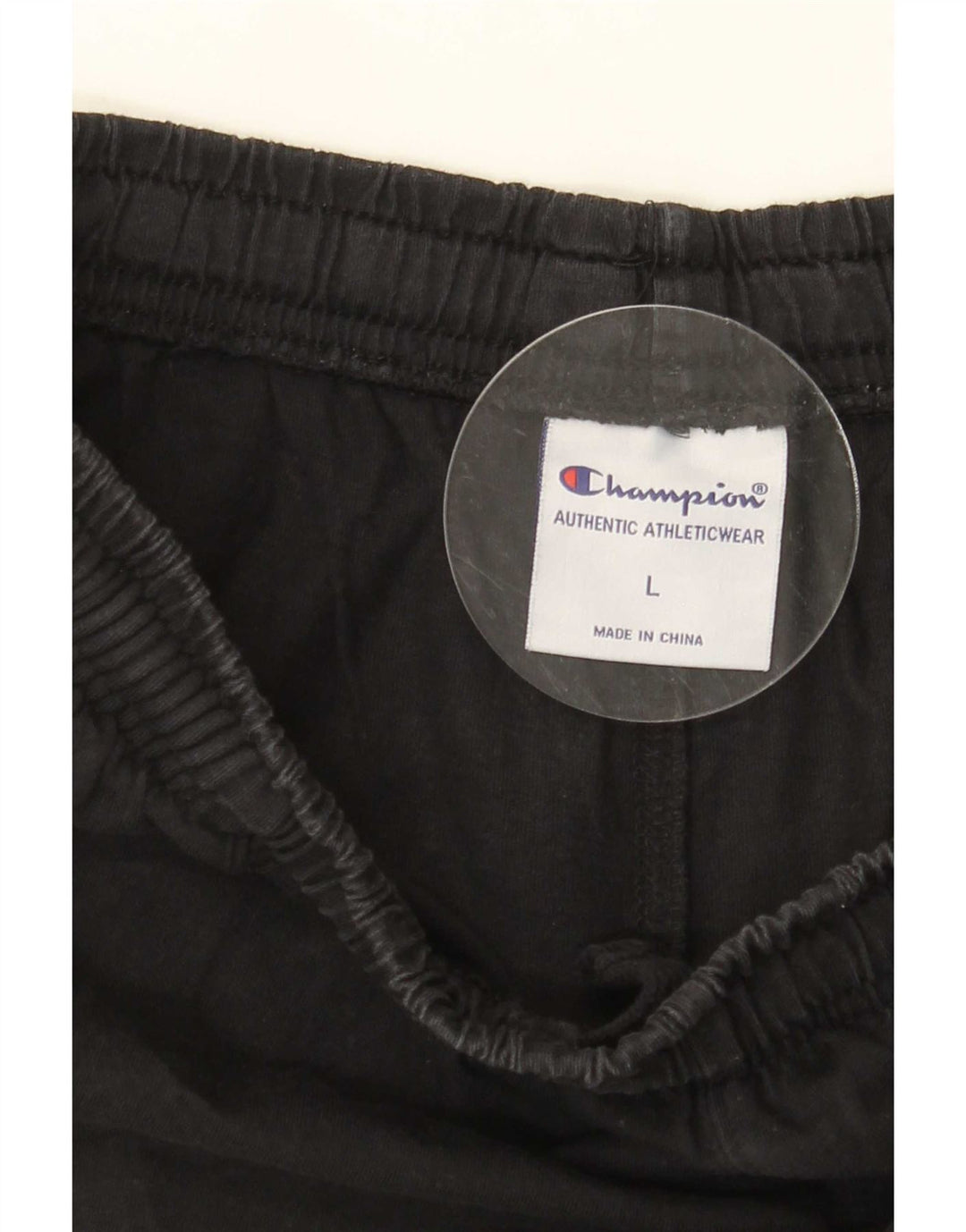 Pantaloncini sportivi da uomo Champion grandi in cotone nero