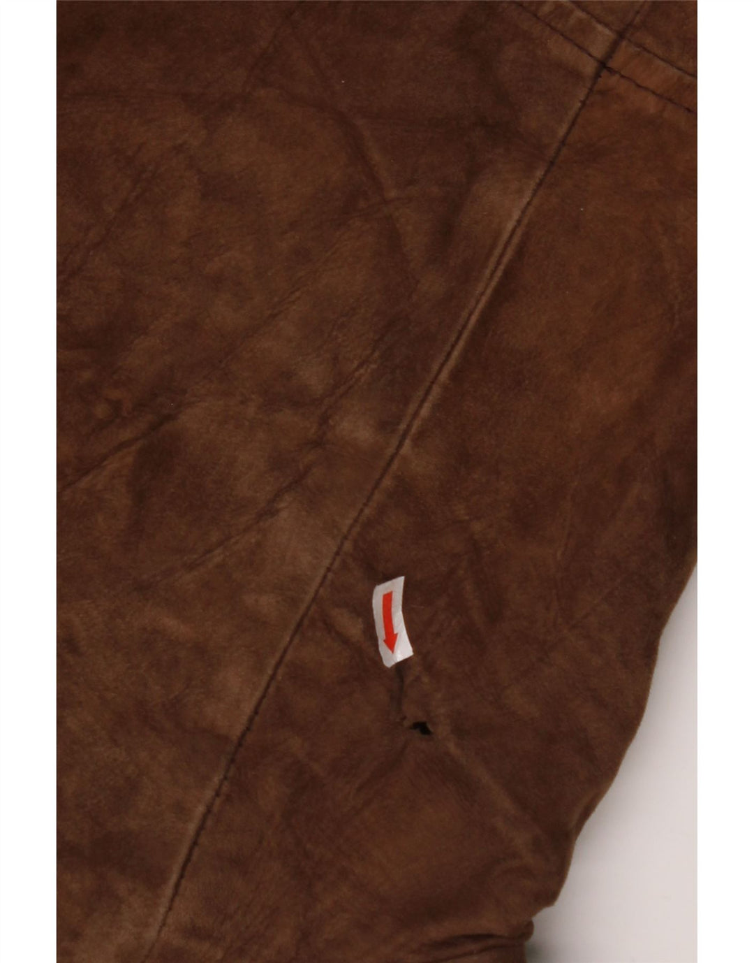 Cappotto doppiopetto da uomo in shearling VINTAGE IT 54 2XL Pelle marrone