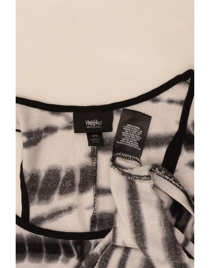 Abito t-shirt senza maniche da donna MOSSIMO UK 12 Medium White Tie Dye