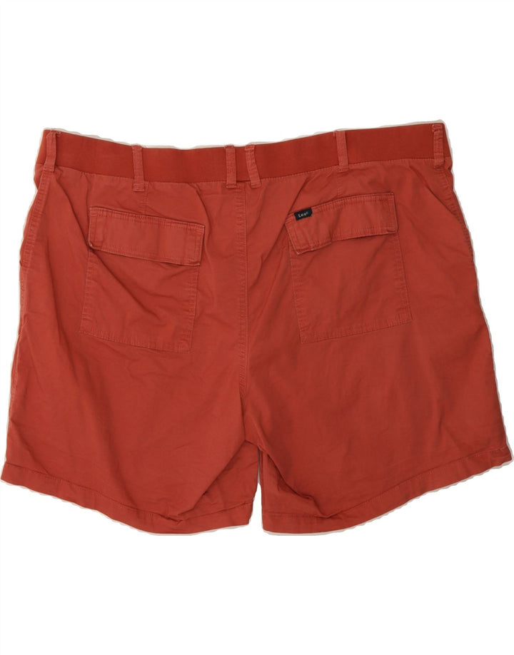LEE Womens Regular Fit Mid Rise Bermuda Chino Shorts W44 3XL Red Vintage Lee and Second-Hand Lee from Messina Hembry 