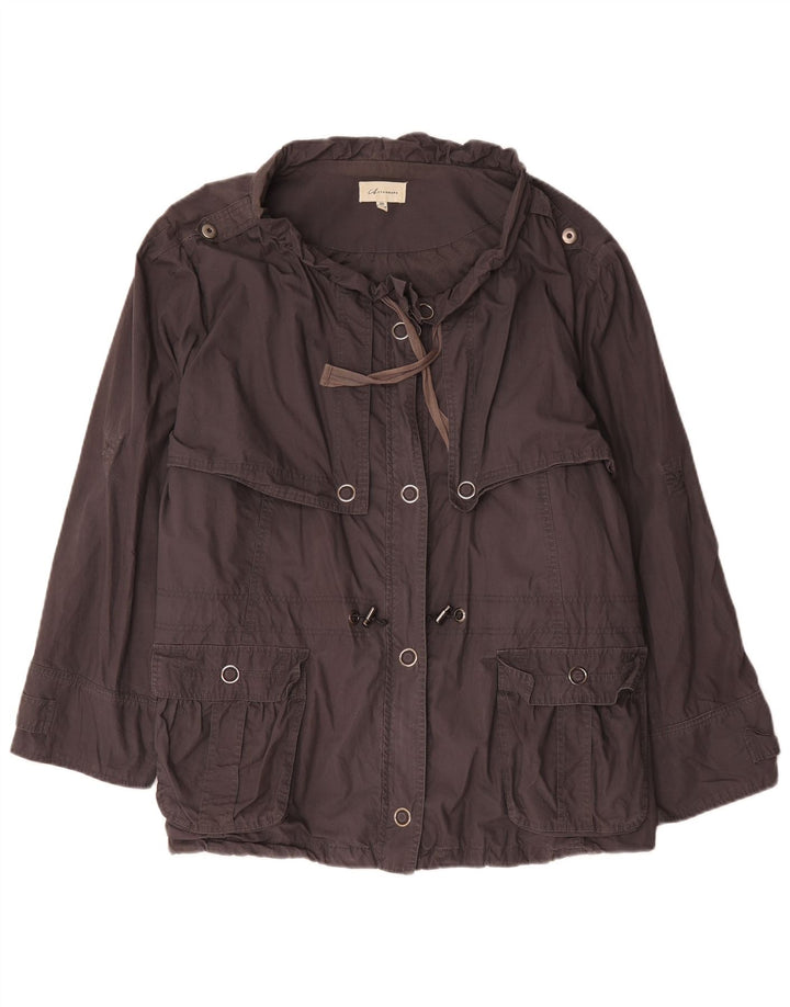 Giacca militare da donna Marks & Spencer UK 26 5XL cotone marrone