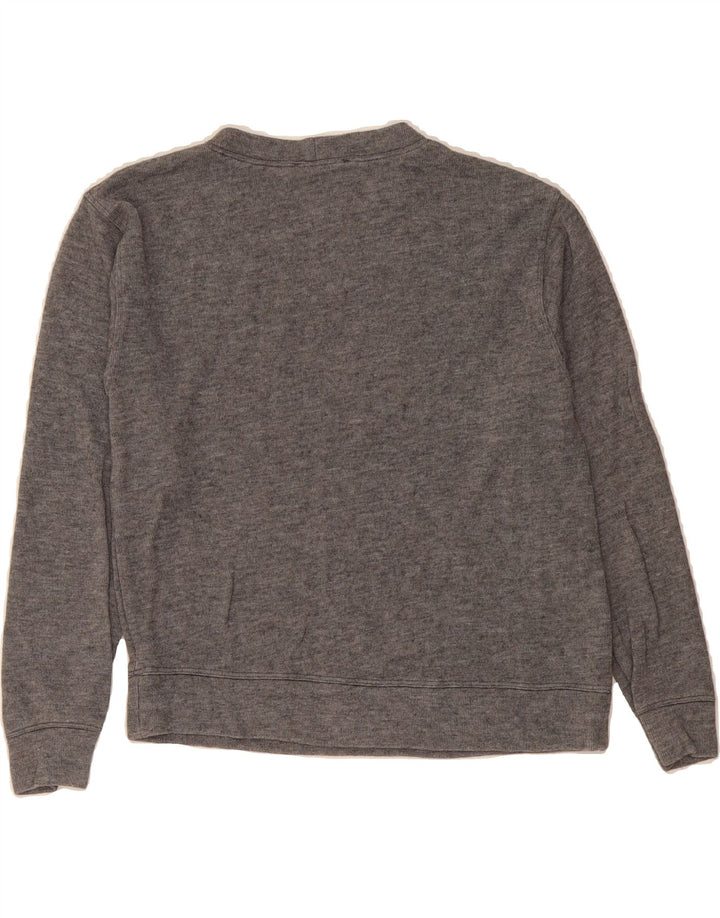 ZARA Womens Crop Sweatshirt Jumper UK 10 Small Grey Vintage Zara and Second-Hand Zara from Messina Hembry 