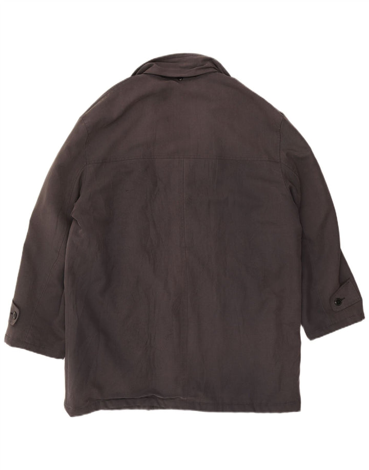 GIORGIO VARALLI Cappotto Giacca a Vento Uomo IT 50 Large Grigio