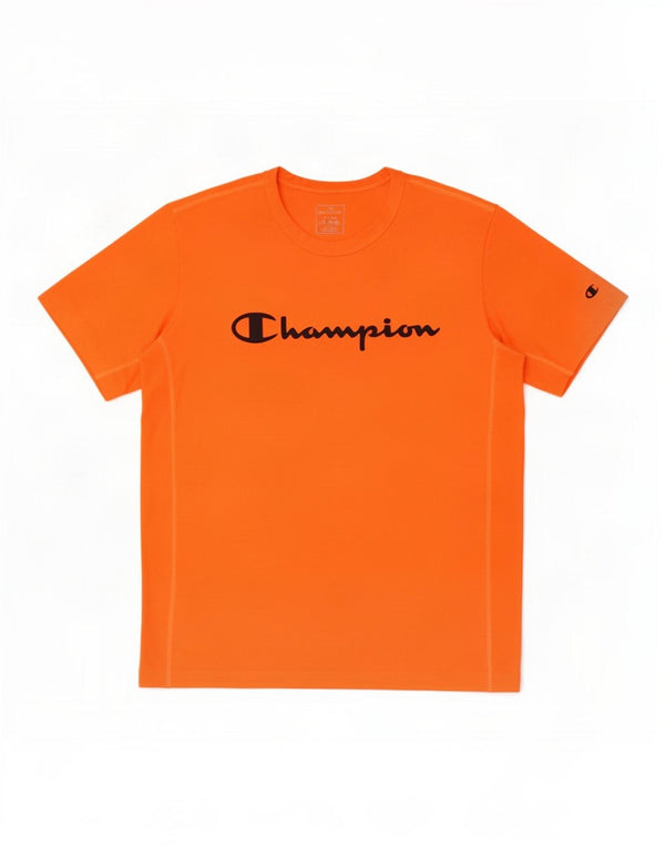 T-shirt grafica da uomo Champion Top Large arancione