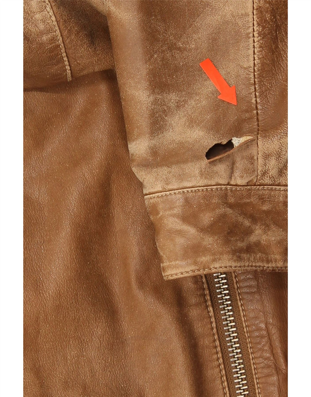 Giacca in pelle da uomo Trussardi Jeans UK 38 Pelle marrone medio