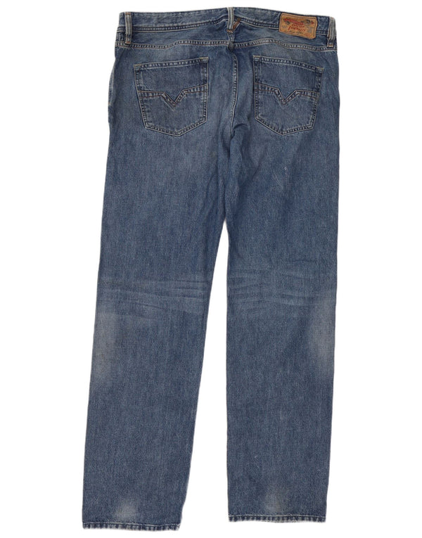 Jeans dritti da uomo Diesel Larkee W38 L35 cotone blu