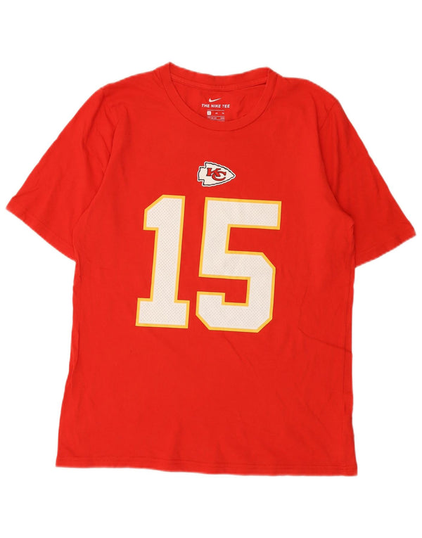 T-shirt grafica da ragazzo Nike Kansas City Chiefs 13-14 anni XL in cotone rosso