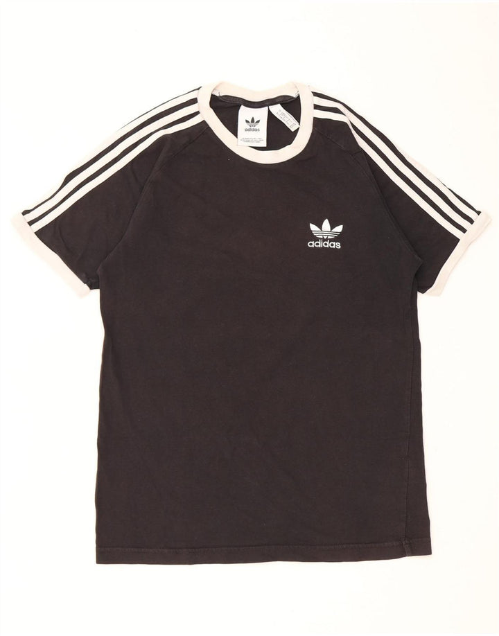 T-shirt Adidas da uomo Top Small in cotone nero