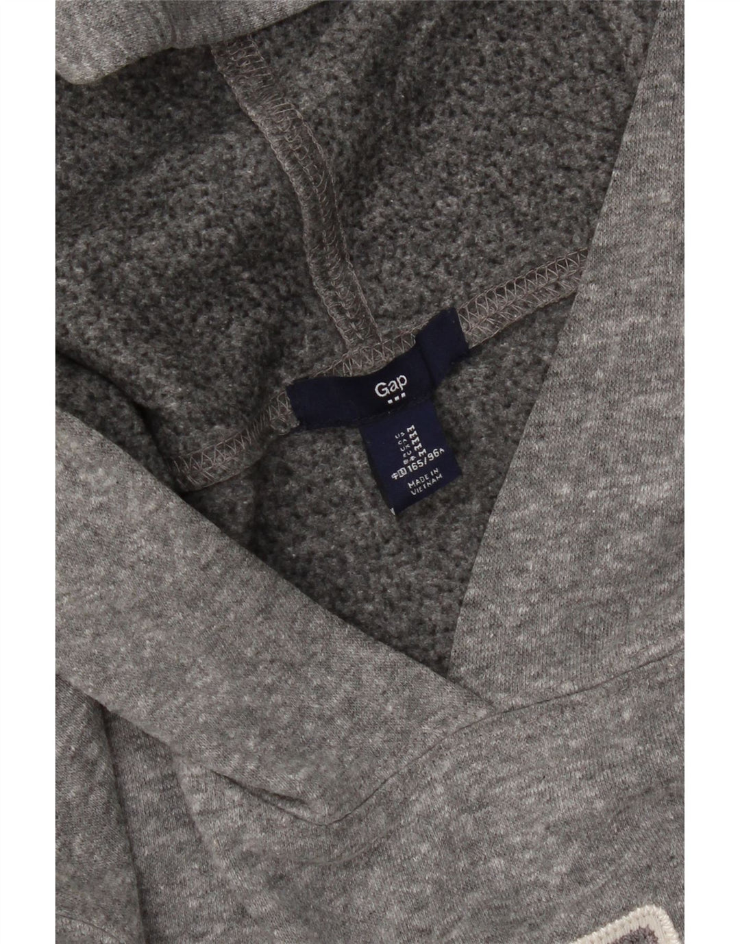 Felpa con cappuccio grafica da donna Gap UK 14 Grigio medio