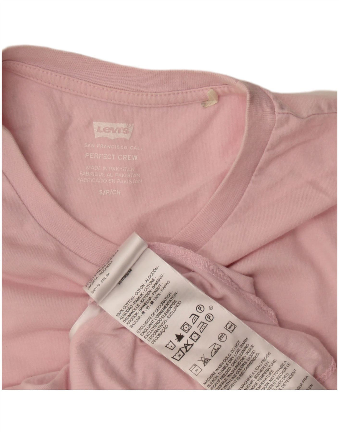 T-shirt da donna Levi's Top UK 10 piccola in cotone rosa