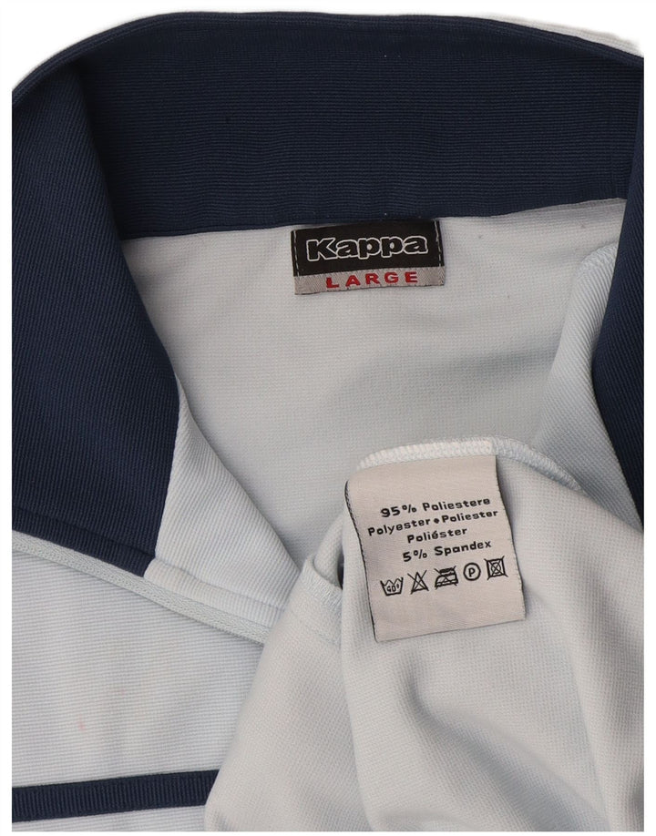 Giacca da tuta da donna Kappa UK 14 Large Blu Colourblock Poliestere