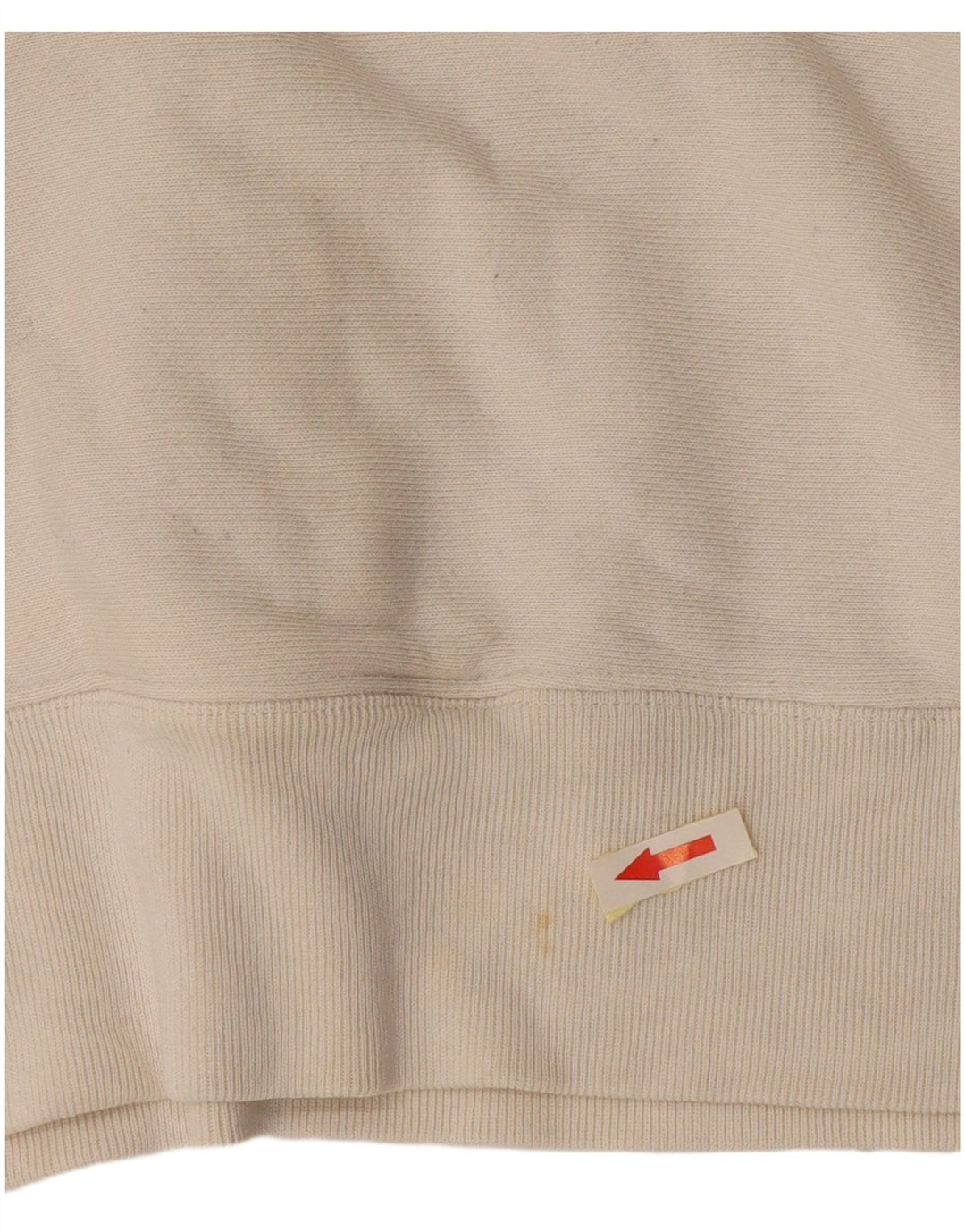 Felpa Champion da uomo con zip e collo, piccola, bianca
