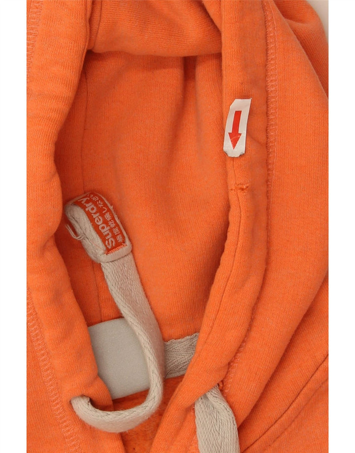 Felpa con cappuccio grafica da donna Superdry UK 10 Small Arancione Poliestere