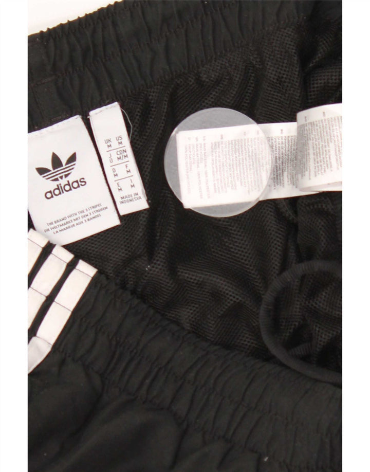 Pantaloncini sportivi da uomo Adidas medi neri in poliestere