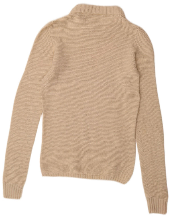 Maglione maglione girocollo da donna LACOSTE taglia 38 lana beige medio