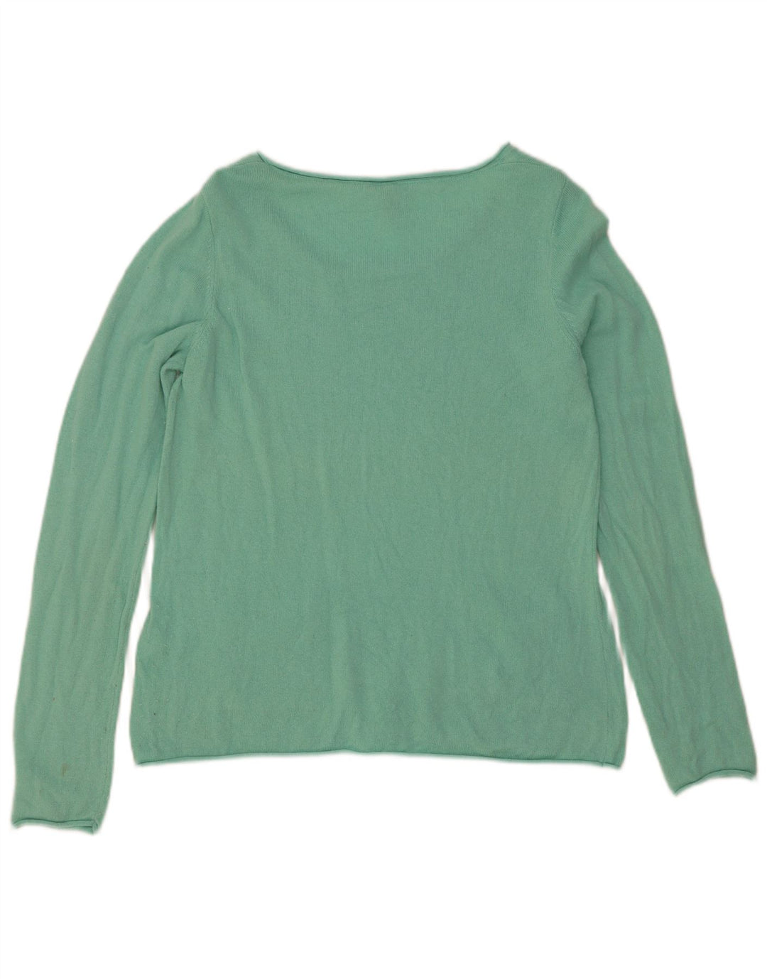 Maglione maglione con scollo a barca da donna White Stuff UK 10 Small Green Viscosa