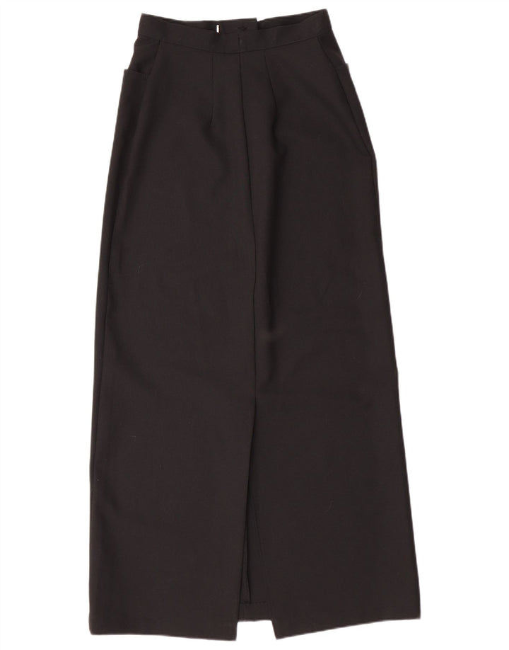 Gonna lunga da donna a vita alta BENETTON IT 44 media W25 poliestere nero