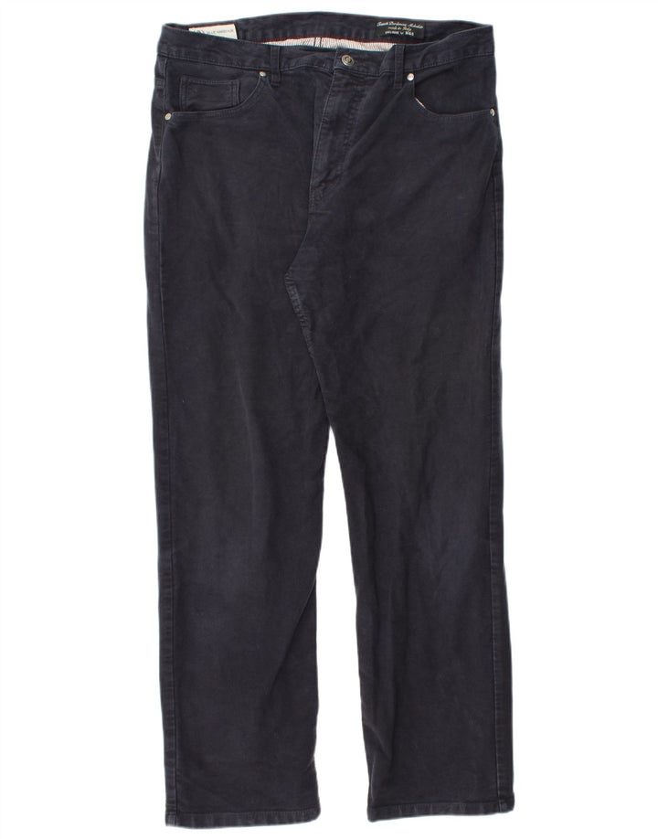 Pantaloni casual Marks & Spencer da uomo Blue Harbour W36 L31 Blu Navy