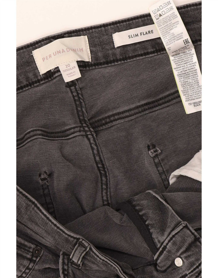 Jeans svasati slim Marks & Spencer da donna Per Una UK 20 2XL W38 L30 Grigio